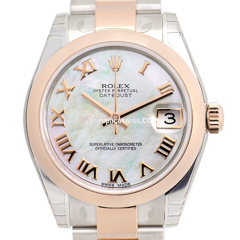 Rolex 178241WTNR_O LADY DATEJUST Automatic 18kt Rose Gold & Steel
