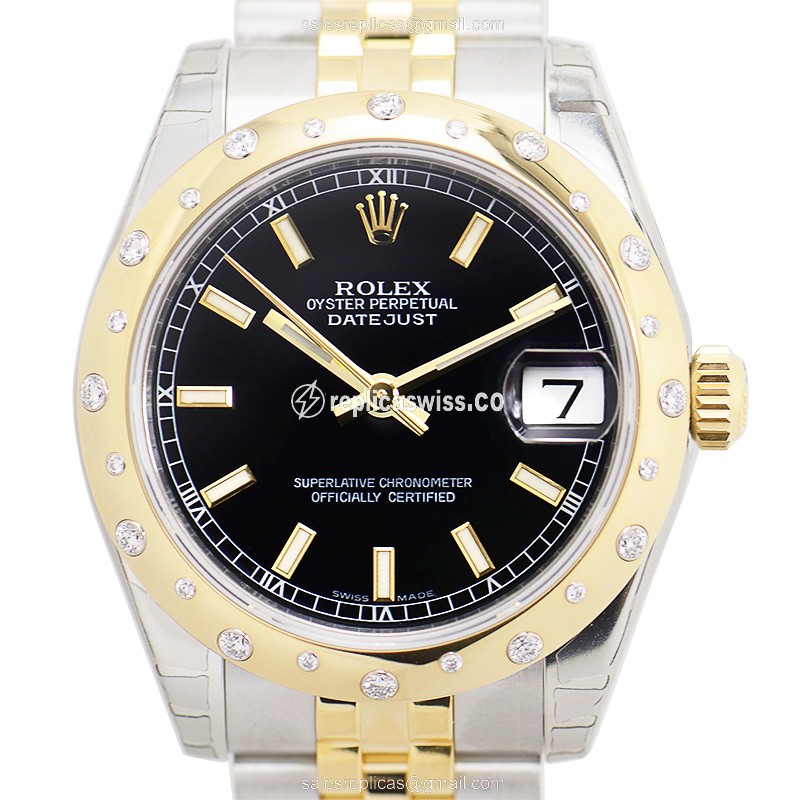 Rolex 178343BK_J LADY DATEJUST Automatic 18kt Gold & Diamond & Steel
