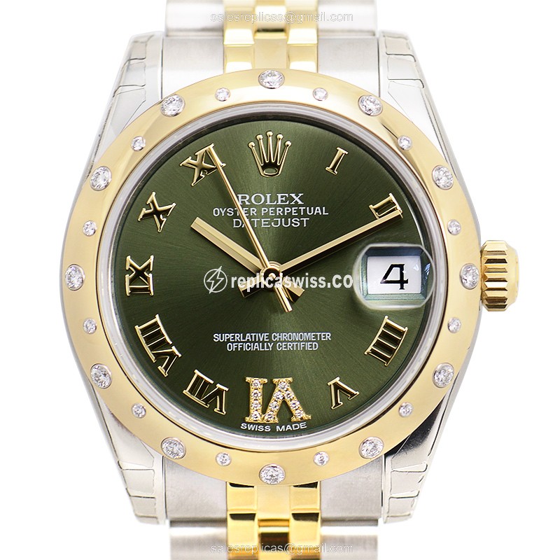 Rolex 178343GREENVIDIA_J LADY DATEJUST Automatic 18kt Gold & Steel