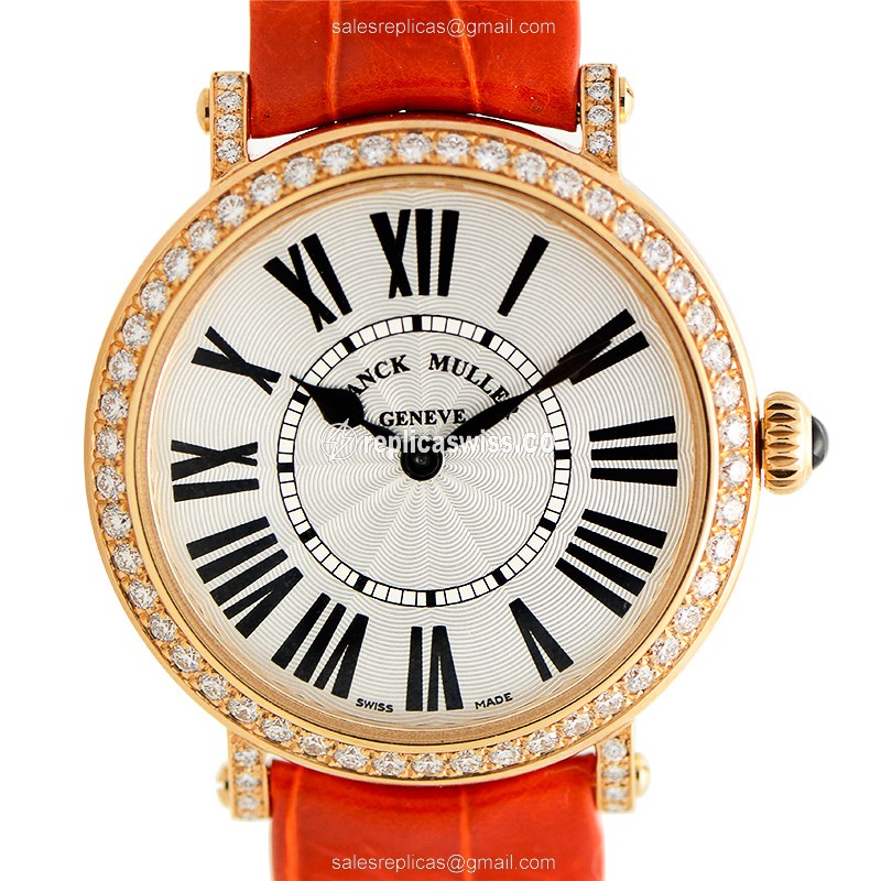 Franck Muller 8035 QZ R D 1R (5N) COLOR DREAMS Quartz 18kt Rose Gold & Diamonds