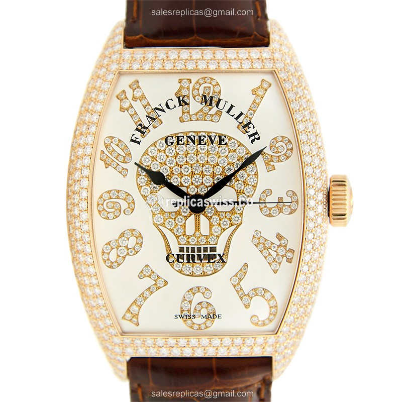 Franck Muller 8880 SC DT GOTH NBR D CD (5N) GOTHIQUE Automatic 18kt Rose Gold & Diamonds