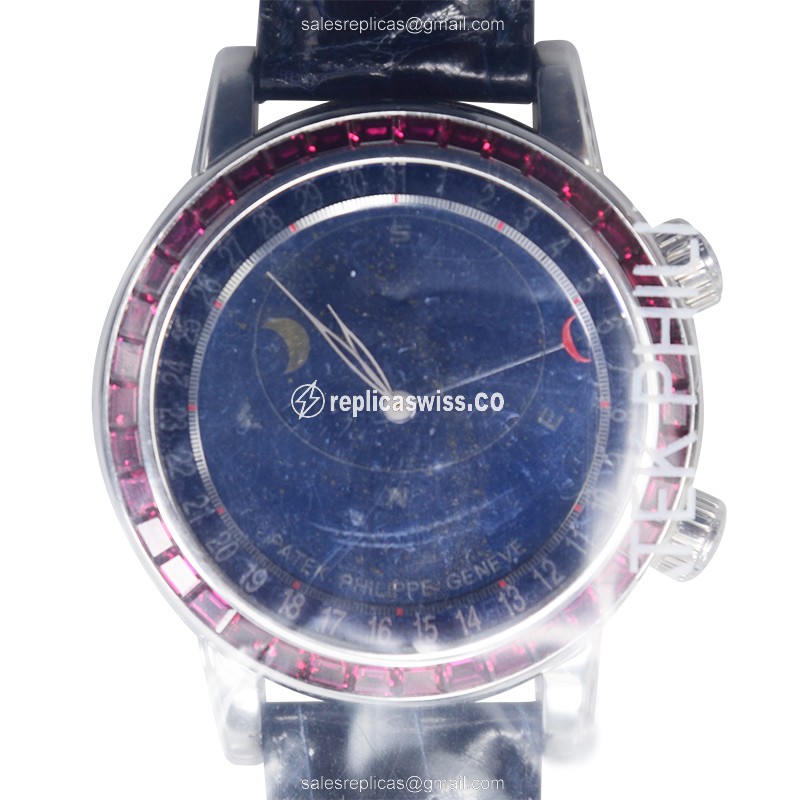 Patek Philippe 6104-12P-010 GRAND COMPLICATIONS Automatic 18kt White Gold & Ruby