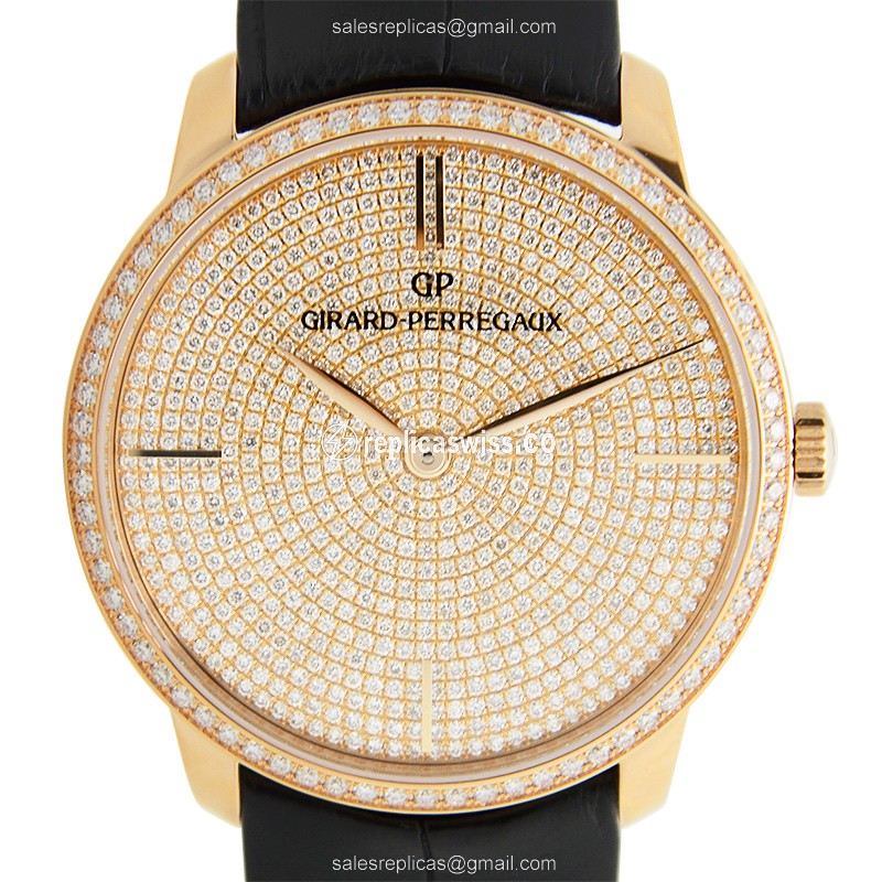Girard Perregaux 49525D52A1B1BK6A GIRARD-PERREGAUX 1966 Automatic 18kt Rose Gold & Diamonds