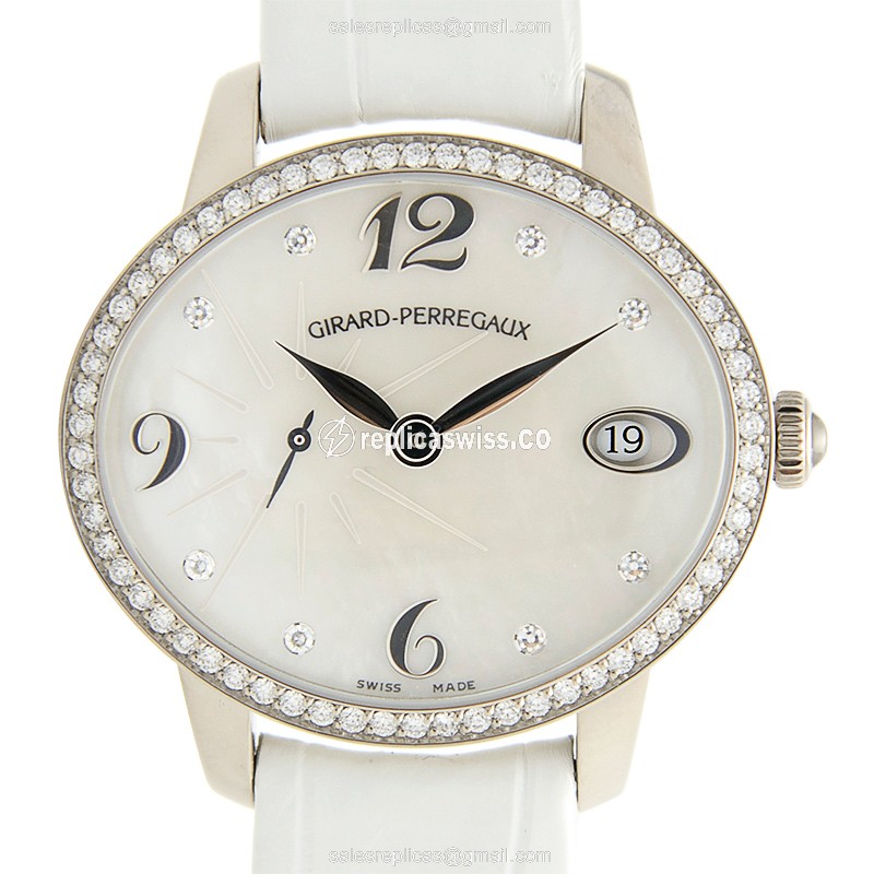 Girard Perregaux 80484D53A761BK7A CATS EYE Automatic 18kt White Gold & Diamond