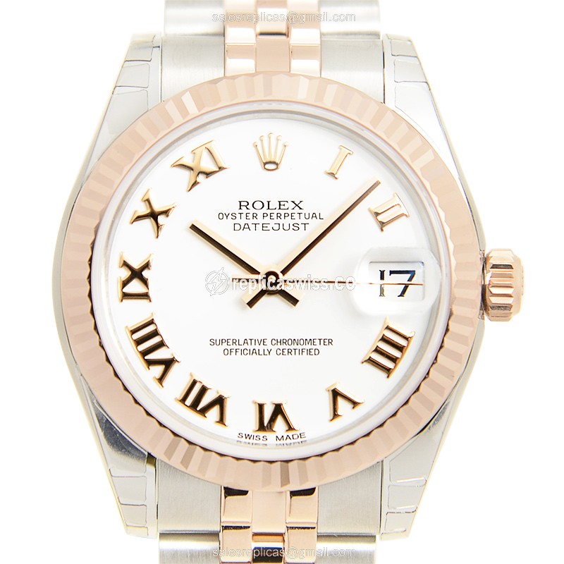 Rolex 178271WTRN LADY DATEJUST Automatic 18kt Rose Gold & Steel