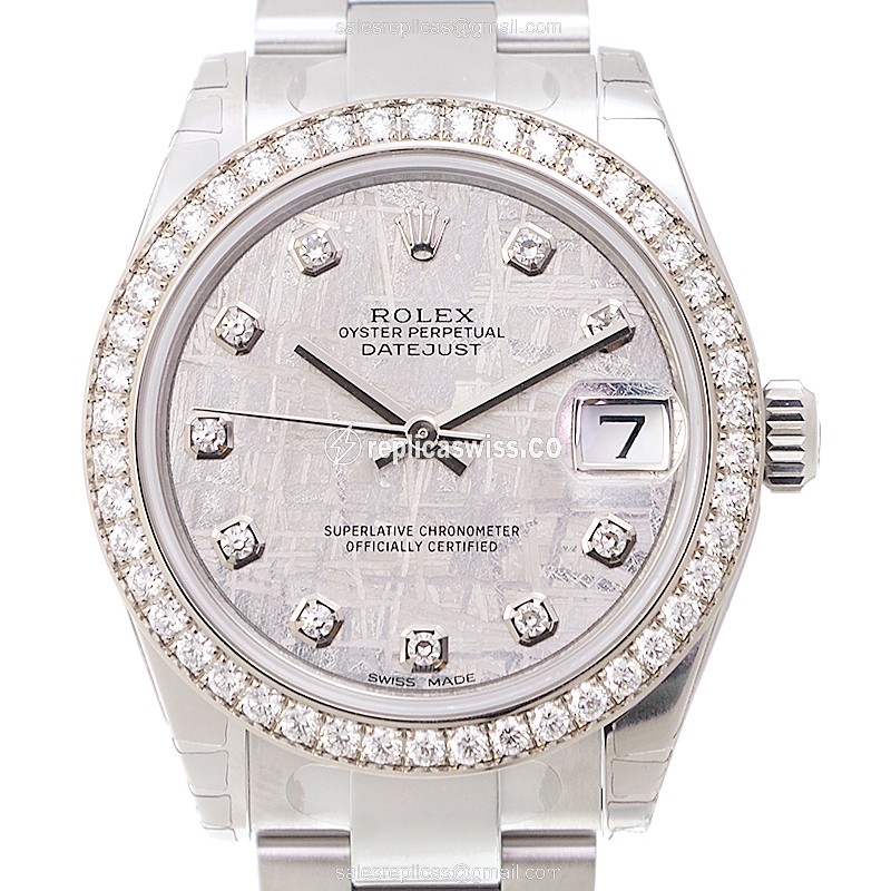 Rolex 178384GMETE LADY DATEJUST Automatic 18kt White Gold & Diamond & Steel