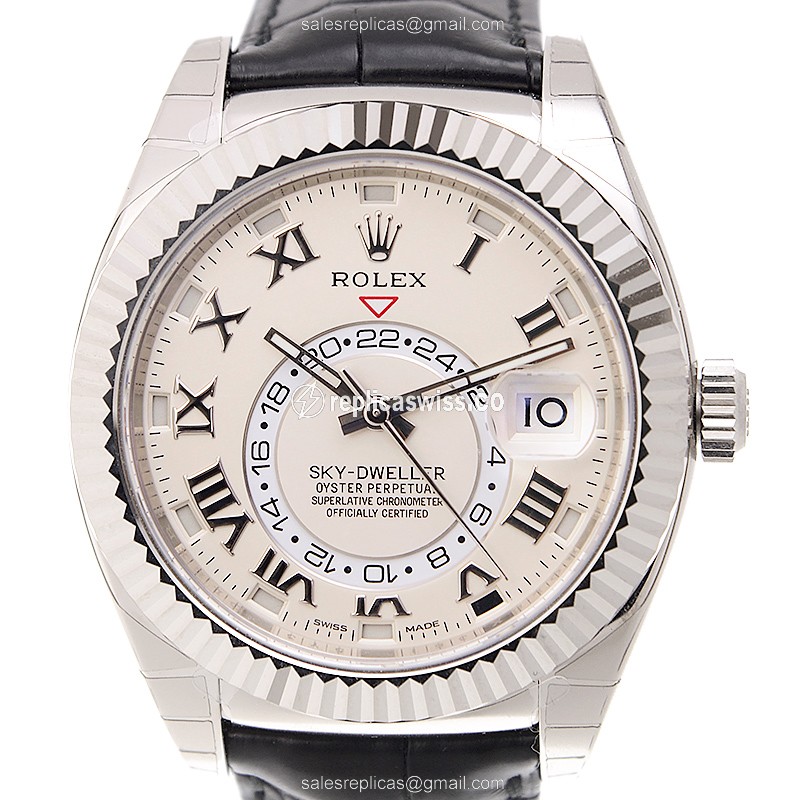 Rolex 326139IVORYRN SKY-DWELLER Automatic 18kt White Gold