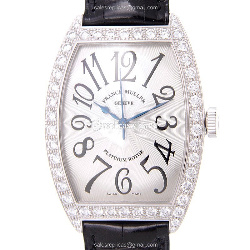 Franck Muller 6850 SC DP (OG) CINTREE CURVEX Automatic 18kt White Gold & Diamond