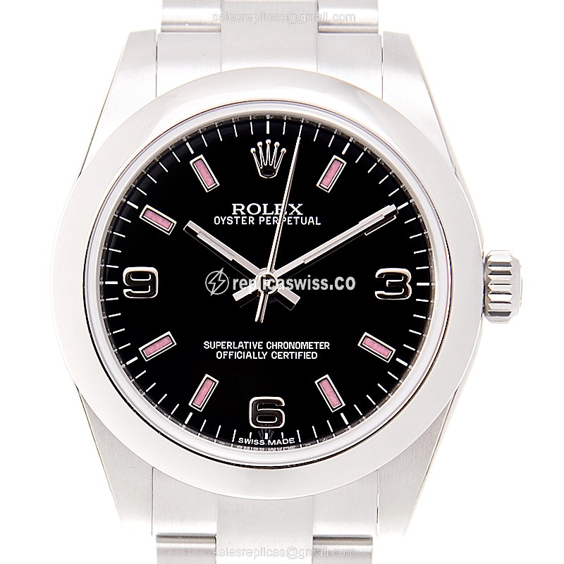 Rolex 177200BK369PK OYSTER PERPETUAL Automatic Stainless Steel