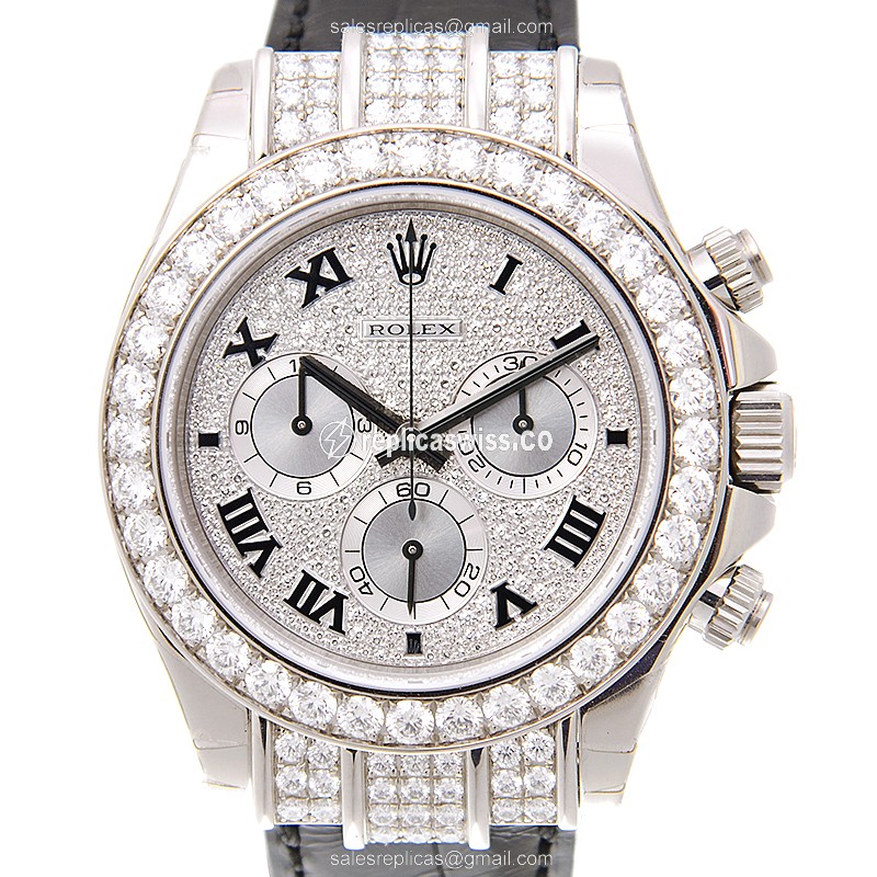 Rolex 116599RBRZER DAYTONA Automatic 18kt White Gold & Diamond