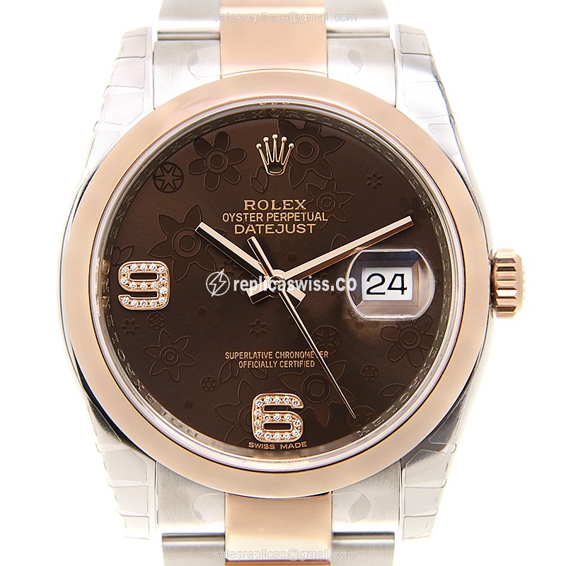 Rolex 116201 DATEJUST Automatic 18kt Rose Gold & Steel
