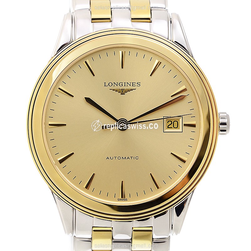 Longines L4.874.3.32.7 FLAGSHIP Automatic Gold-Plated & Stainless Steel