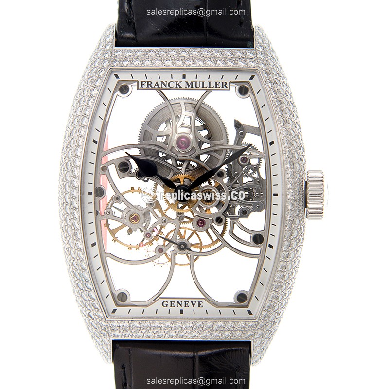 Franck Muller 8880 B S6 SQT D (AC) GENEVE Automatic Stainless Steel & Diamonds