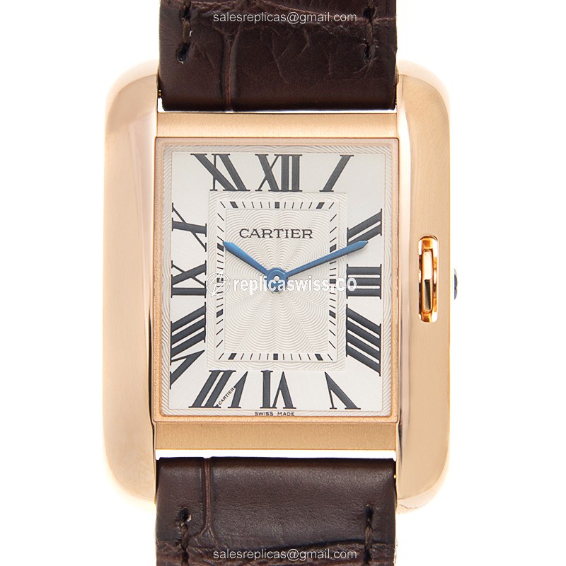 Cartier W5310042 TANK Quartz 18kt Rose Gold