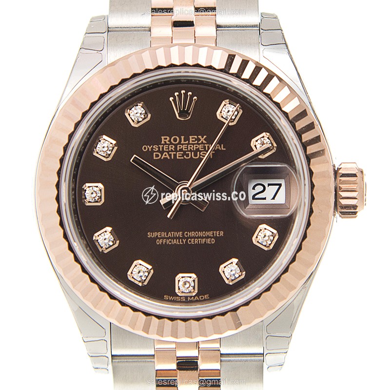 Rolex 279171-0011 LADY DATEJUST Automatic 18kt Rose Gold & Steel