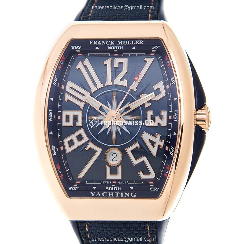 Franck Muller V 45 SC DT YACHTING (5N.BL) VANGUARD Automatic 18kt Rose Gold