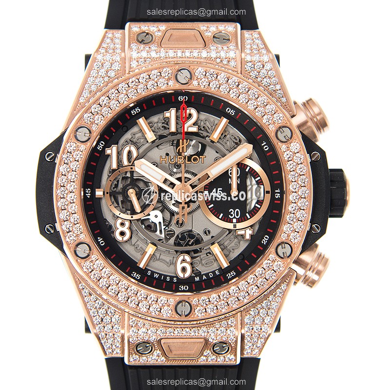Hublot 411.OX.1180.RX.1704 BIG BANG Automatic 18kt Rose Gold & Diamonds