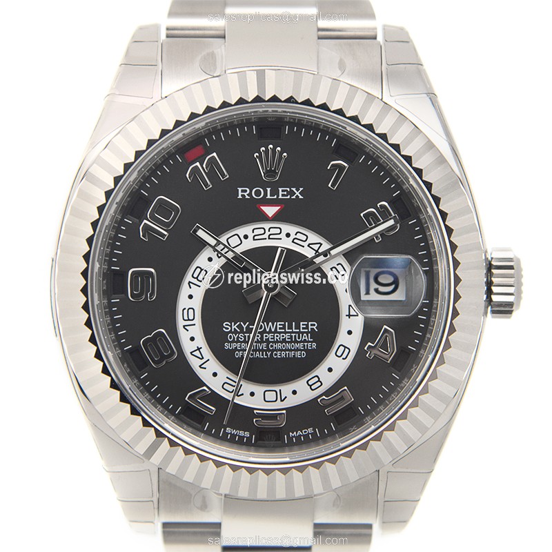 Rolex 326939BKAR_O SKY-DWELLER Automatic 18kt White Gold