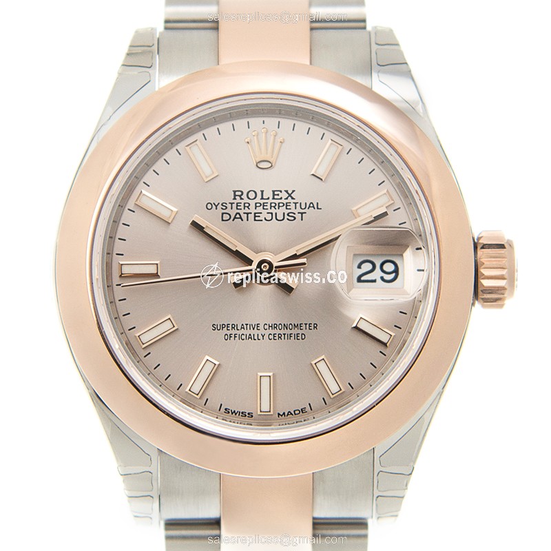 Rolex 279161-0024 LADY DATEJUST Automatic 18kt Rose Gold & Steel