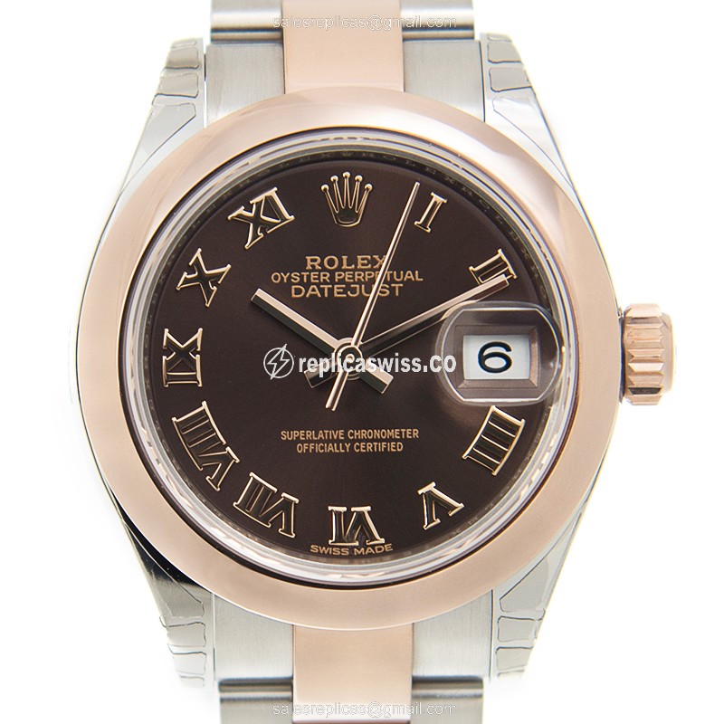 Rolex 279161-0010 LADY DATEJUST Automatic 18kt Rose Gold & Steel