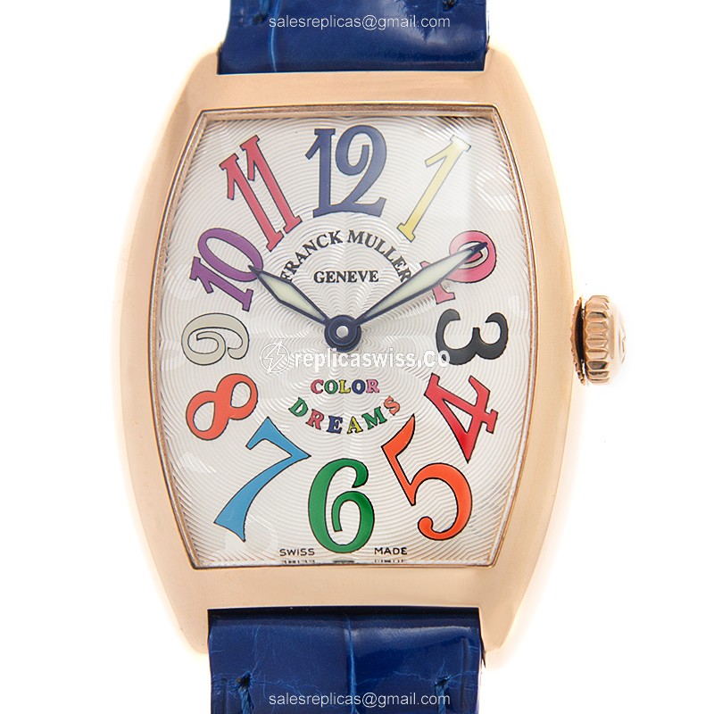 Franck Muller 7502 QZ COL DRM (5N) CINTREE CURVEX Quartz 18kt Rose Gold