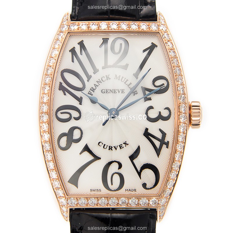 Franck Muller 5851 M SC D 1R (5N) CINTREE CURVEX Automatic 18kt Rose Gold & Diamonds