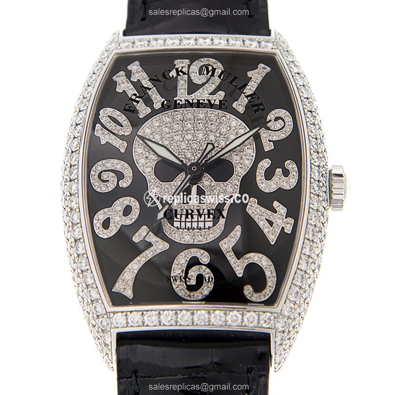 Franck Muller 6850 SC GOTH NBR D CD (OG) CINTREE CURVEX Automatic 18kt White Gold & Diamond