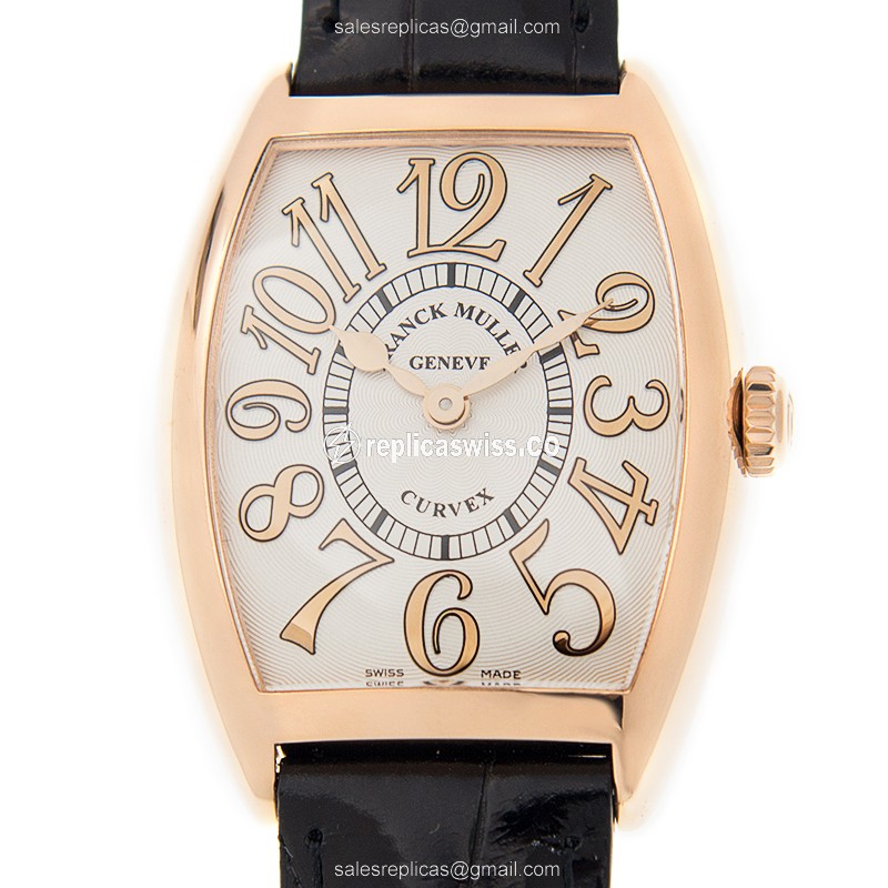 Franck Muller 7502 QZ REL (5N) CINTREE CURVEX Quartz 18kt Rose Gold