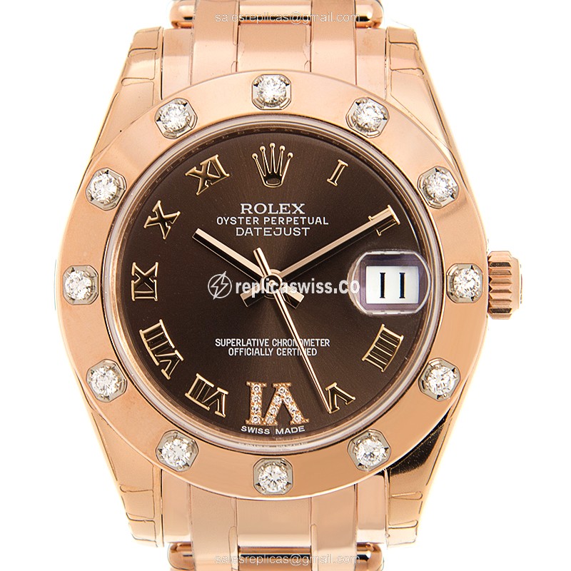 Rolex 81315BRVIRN LADY DATEJUST Automatic 18kt Rose Gold & Steel