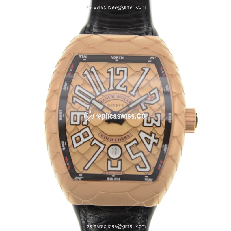 Franck Muller V 45 SC DT GOLD COBRA (5N.NR) VANGUARD Automatic 18kt Rose Gold