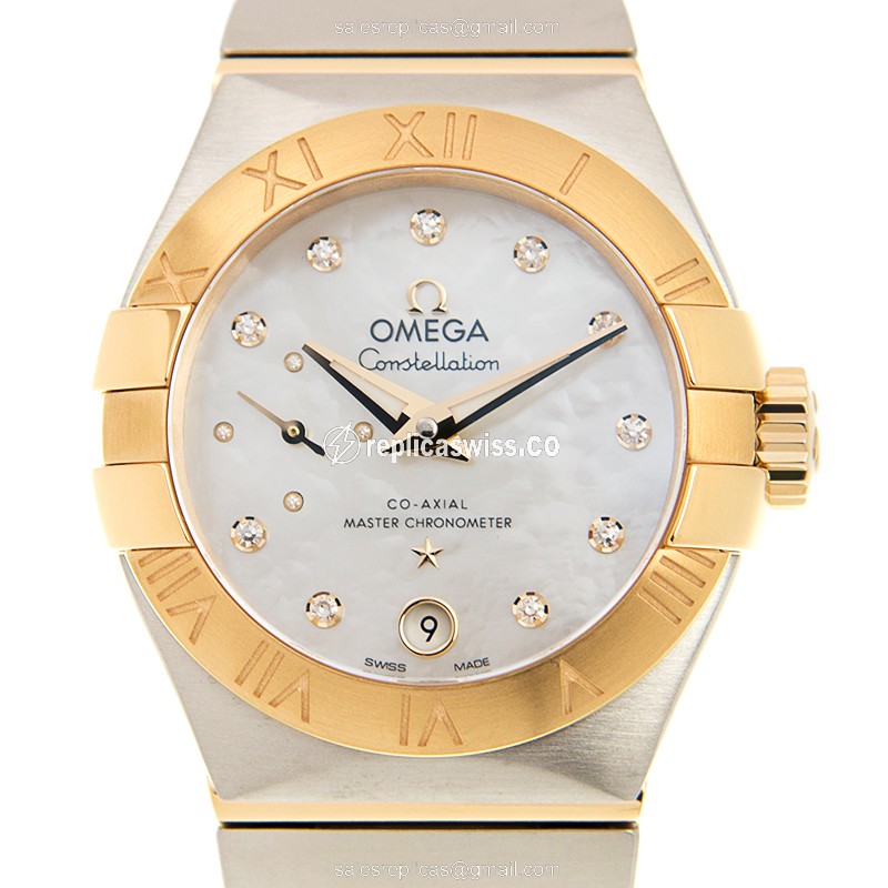 Omega 127.20.27.20.55.002 CONSTELLATION Automatic 18kt Gold & Steel