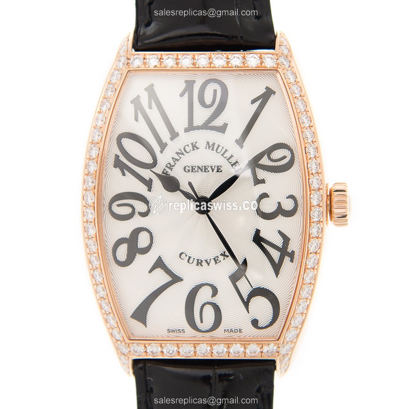 Franck Muller 5850 M SC D 1R (5N) CINTREE CURVEX Automatic 18kt Rose Gold & Diamonds