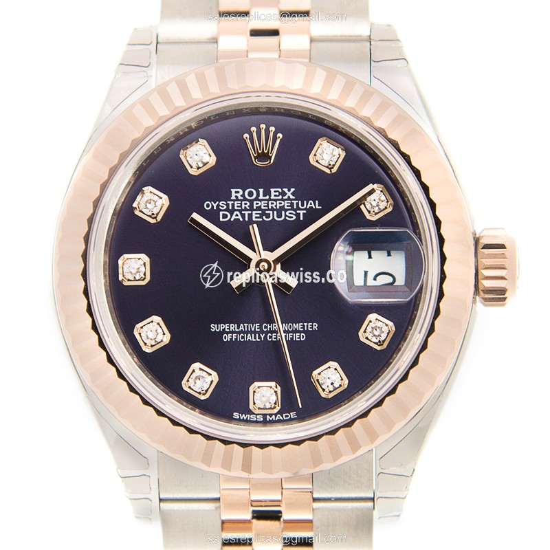 Rolex 279171-0015 LADY DATEJUST Automatic 18kt Rose Gold & Steel