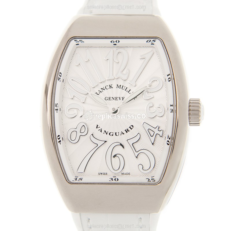 Franck Muller V 32 QZ (OG.BC) VANGUARD Quartz 18kt White Gold
