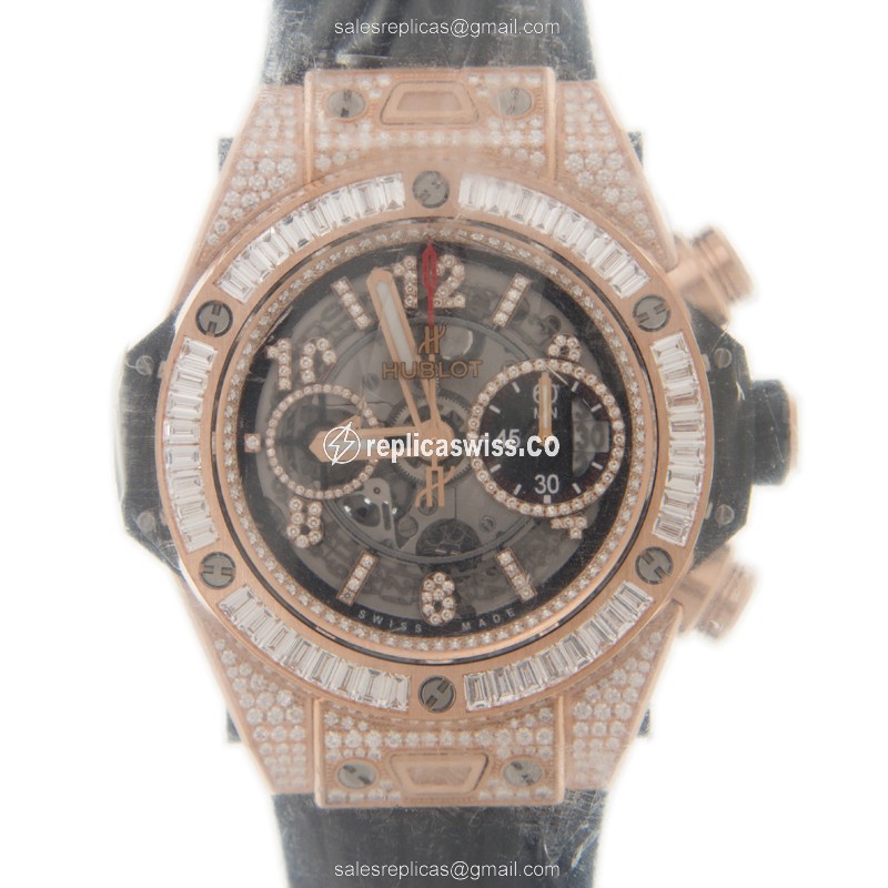 Hublot 411.OX.1180.RX.0904 BIG BANG Automatic 18kt Rose Gold & Diamonds