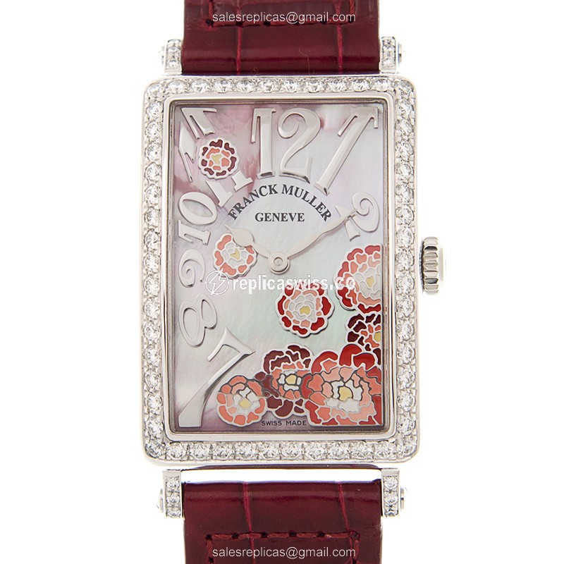Franck Muller 952 QZ REL MOP RG D 1R (AC) LONG ISLAND Quartz Stainless Steel & Diamonds