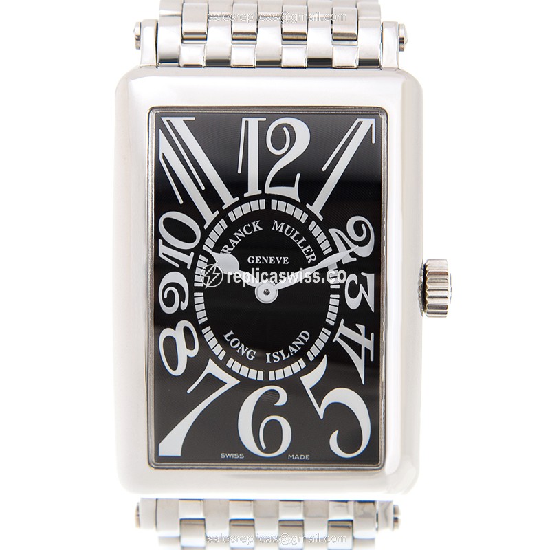Franck Muller 1002 QZ (AC) - BLACK LONG ISLAND Quartz Stainless Steel