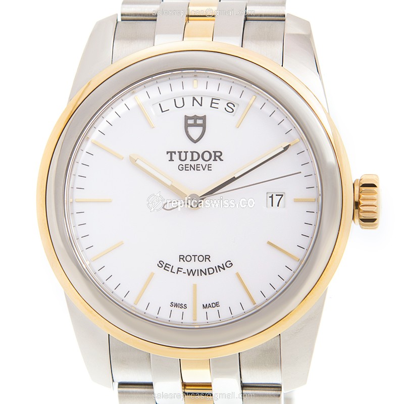 Tudor 56003-68063-WT GLAMOUR DATE Automatic Gold & Steel