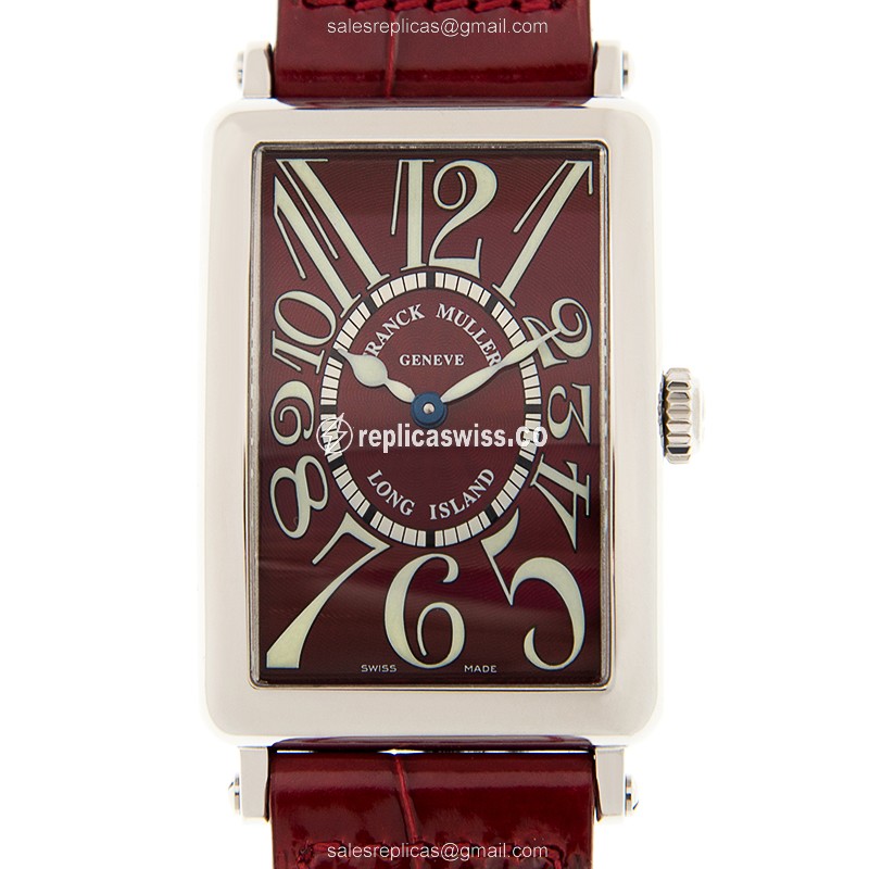 Franck Muller 952 QZ (AC) - RED LONG ISLAND Quartz Stainless Steel