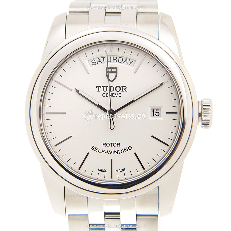 Tudor 56000-68060-WT GLAMOUR DATE Automatic Stainless Steel