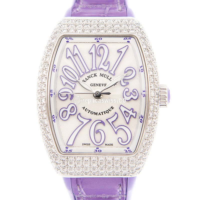 Franck Muller V29 SC AT FO D (AC.VL) VANGUARD Automatic Stainless Steel & Diamonds