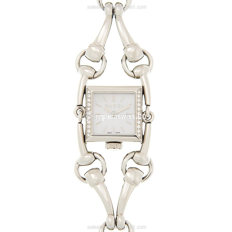 Gucci YA116505 Quartz Stainless Steel & Diamonds
