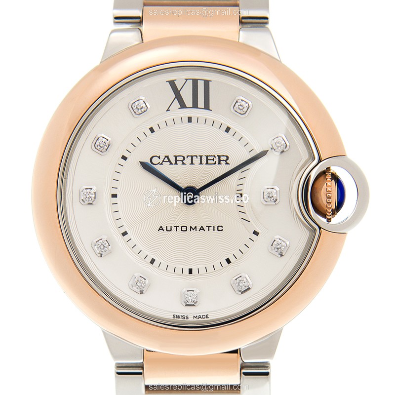 Cartier W3BB0013 BALLON BLEU Automatic 18kt Rose Gold & Steel