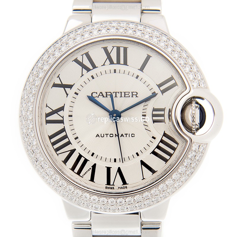 Cartier WE902065 BALLON BLEU Automatic 18kt White Gold & Diamond