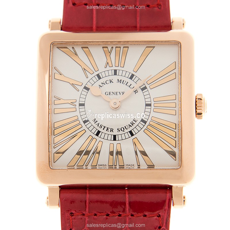 Franck Muller 6002 M B QZ REL R (5N) MASTER SQUARE Quartz 18kt Rose Gold