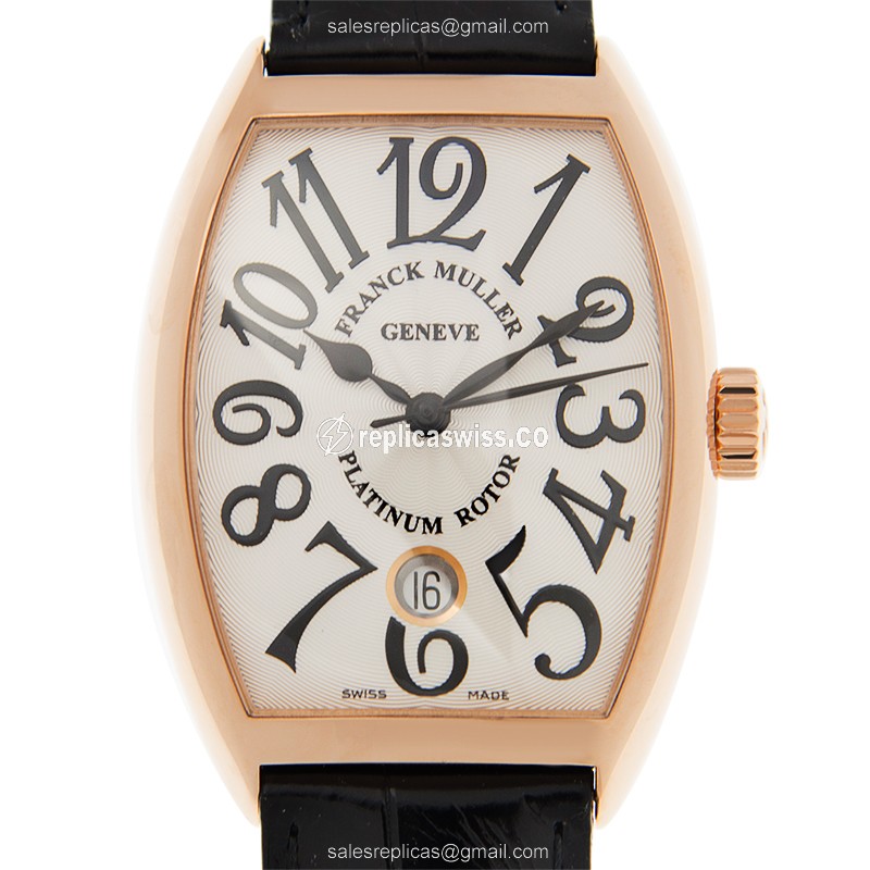Franck Muller 7851 SC DT (5N) - BLACK HANDS CINTREE CURVEX Automatic 18kt Rose Gold