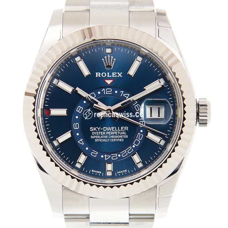 Rolex 326934-0003 SKY-DWELLER Automatic 18kt White Gold & Steel