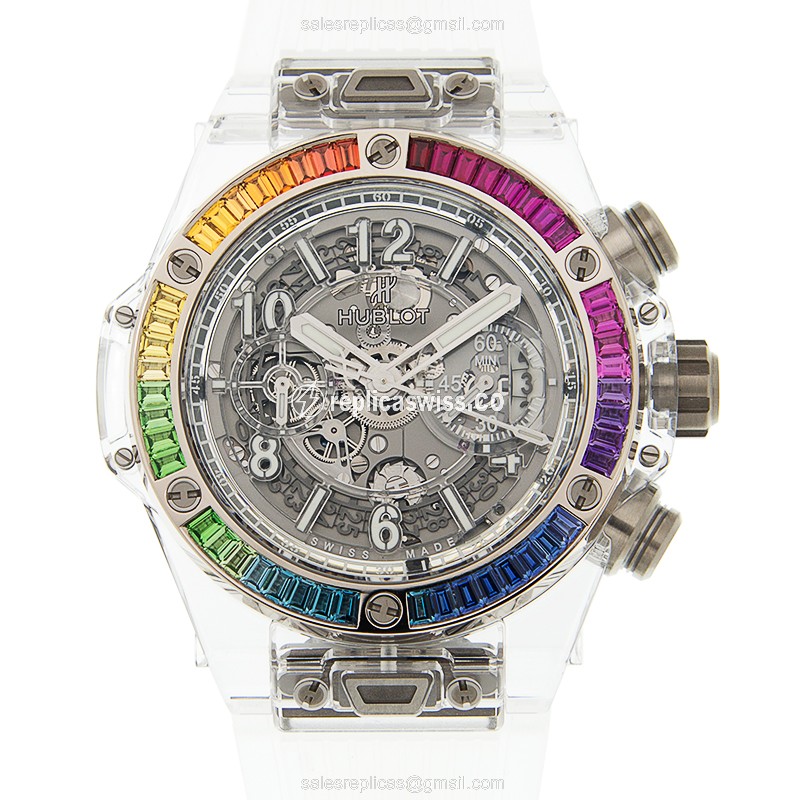 Hublot 411.JX.4803.RT.4099 BIG BANG Automatic 18kt White Gold & Diamond