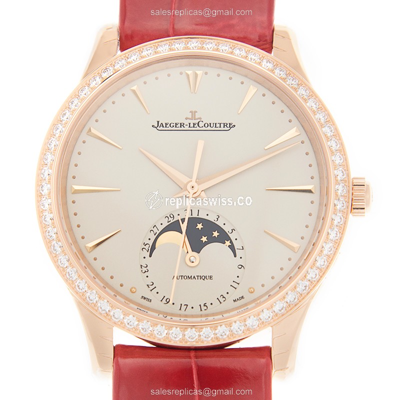 Jaeger-Lecoultre Q1252501 MASTER ULTRA THIN Automatic 18kt Rose Gold & Diamonds