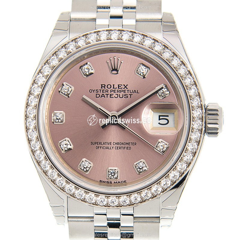 Rolex 279384RBR-0003 LADY DATEJUST Automatic 18kt White Gold & Diamond & Steel